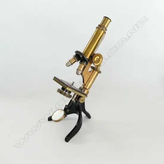 ERNST LEITZ, WETZLER COMPOUND MONOCULAR MICROSCOPE, MAHOG CASE, c.1890-1903, (Cf. Billings Collection pg92, fig172)